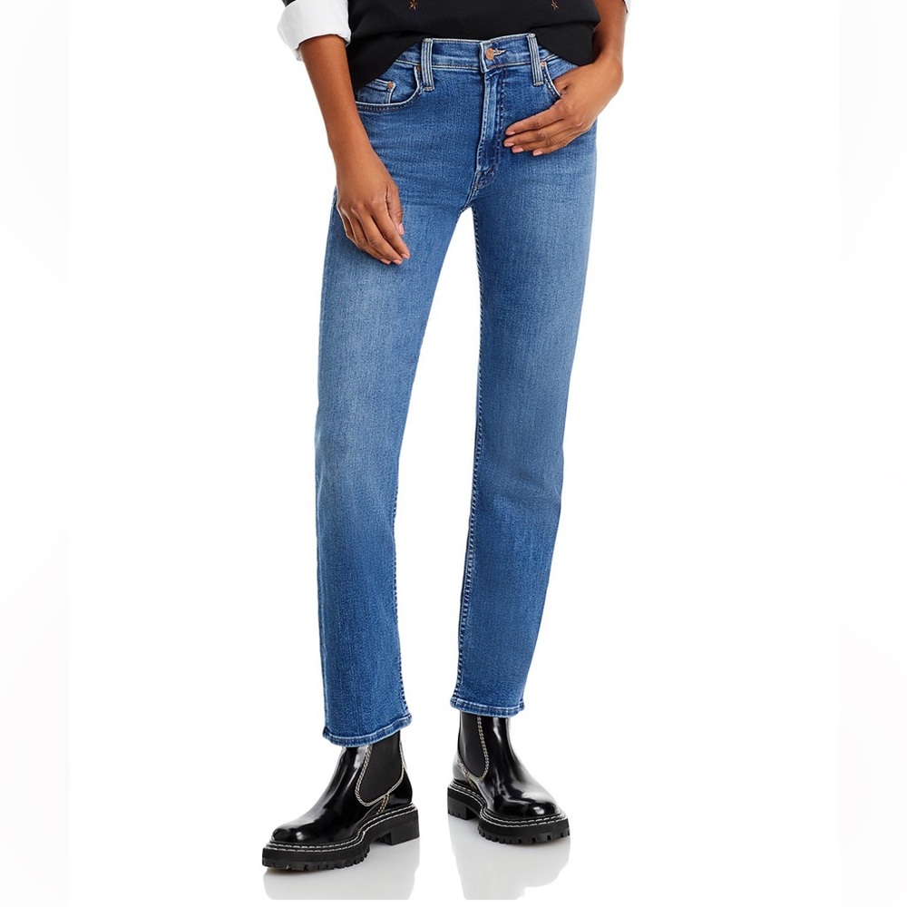 Mother Denim The Mid Rise Rider Flood Jeans